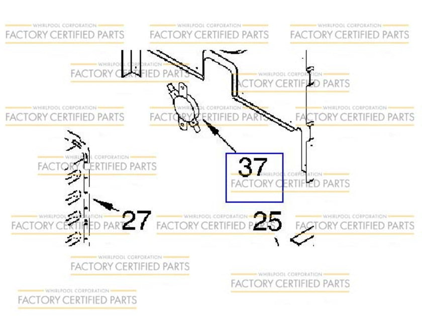 Thermostat de four WP9759242 pour Whirlpool/KitchenAid