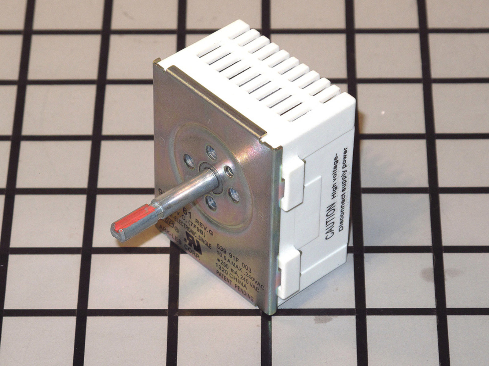 WP9763761 Right Front Infinite Switch for Whirlpool Oven
