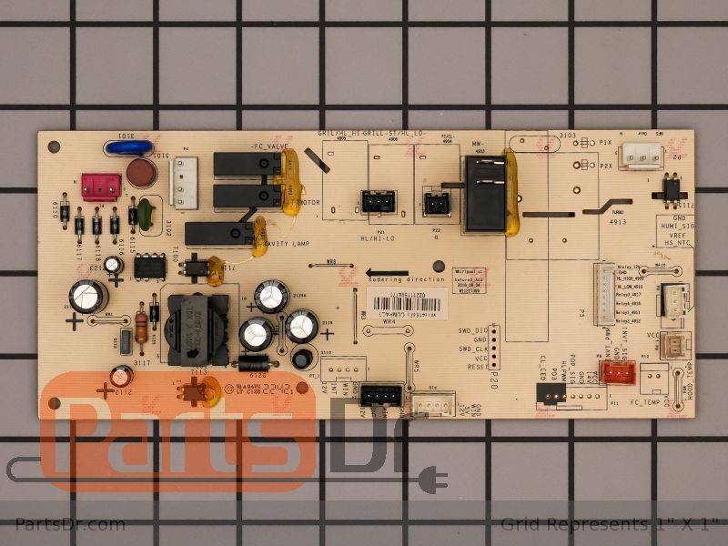Carte de commande de four à micro-ondes Whirlpool W11416373