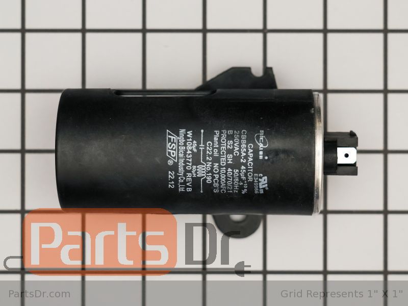 Whirlpool Washer Capacitor Part W11614512