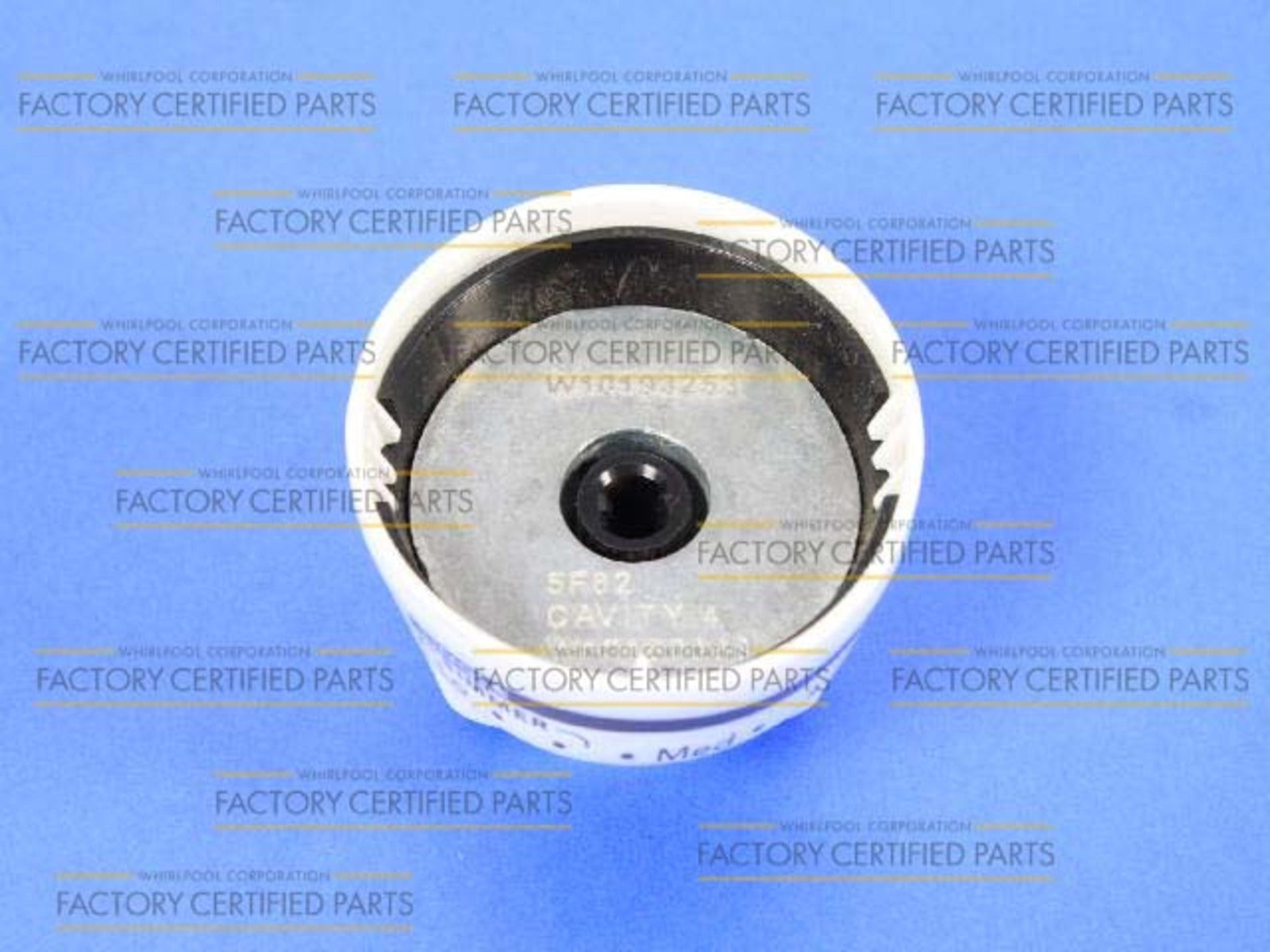 WPW10193253 White Burner Control Knob for Whirlpool Stove