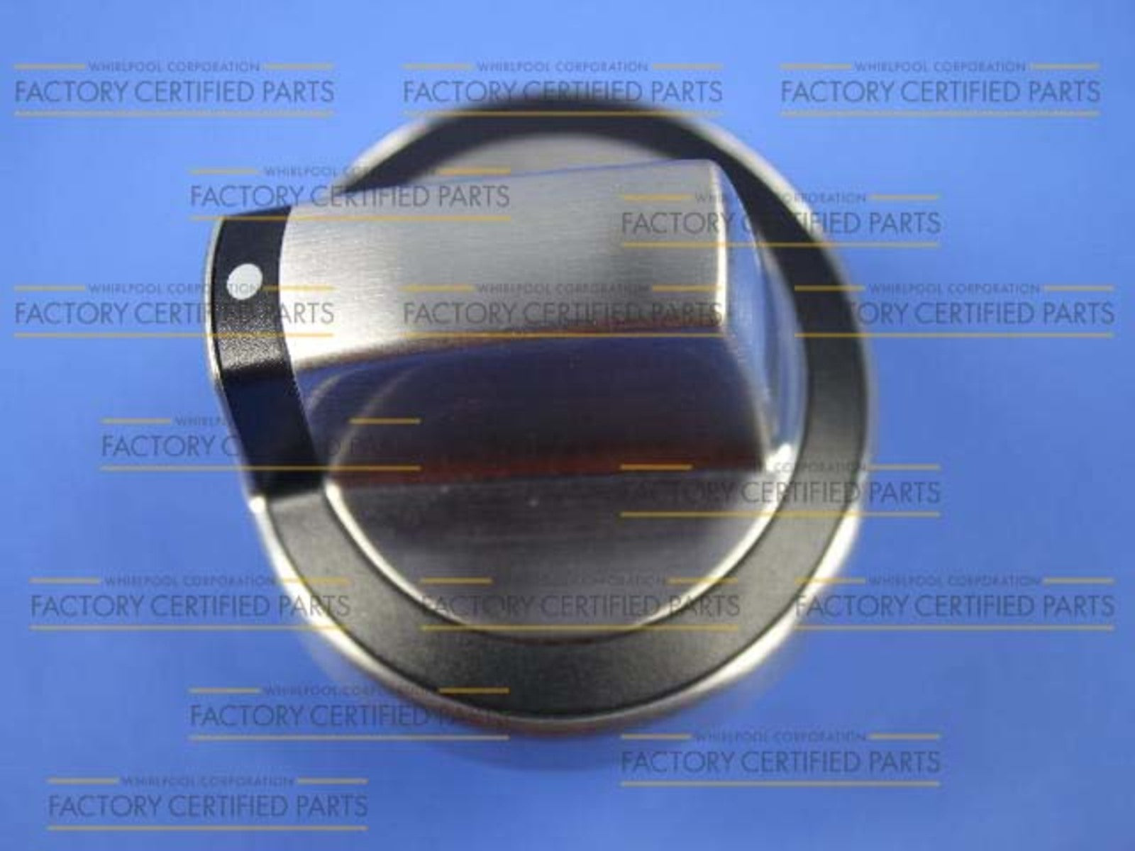 Whirlpool WPW10284885 Stainless Steel Oven Range Burner Knob
