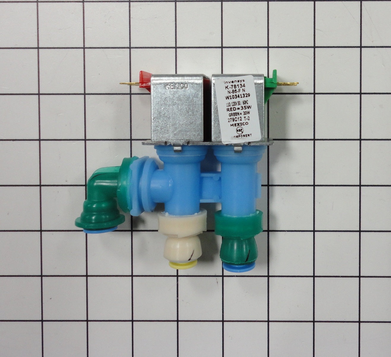 WPW10341329 Water Inlet Valve for Whirlpool Fridge