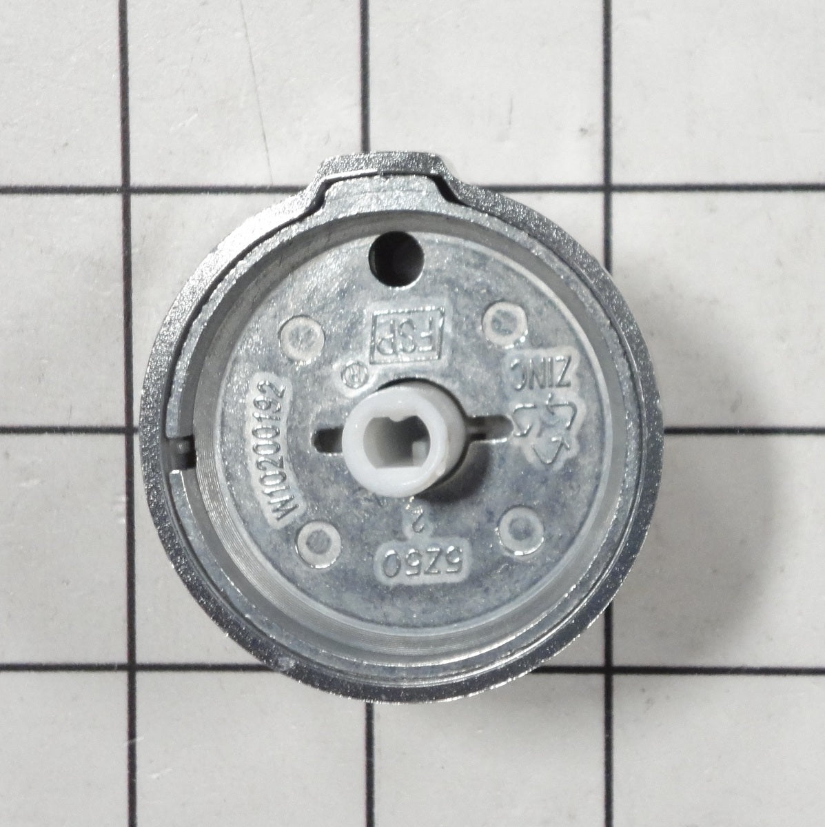 Bouton de commande de plaque de cuisson en acier inoxydable Whirlpool WPW10370186