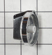 Bouton de commande de plaque de cuisson en acier inoxydable Whirlpool WPW10370186