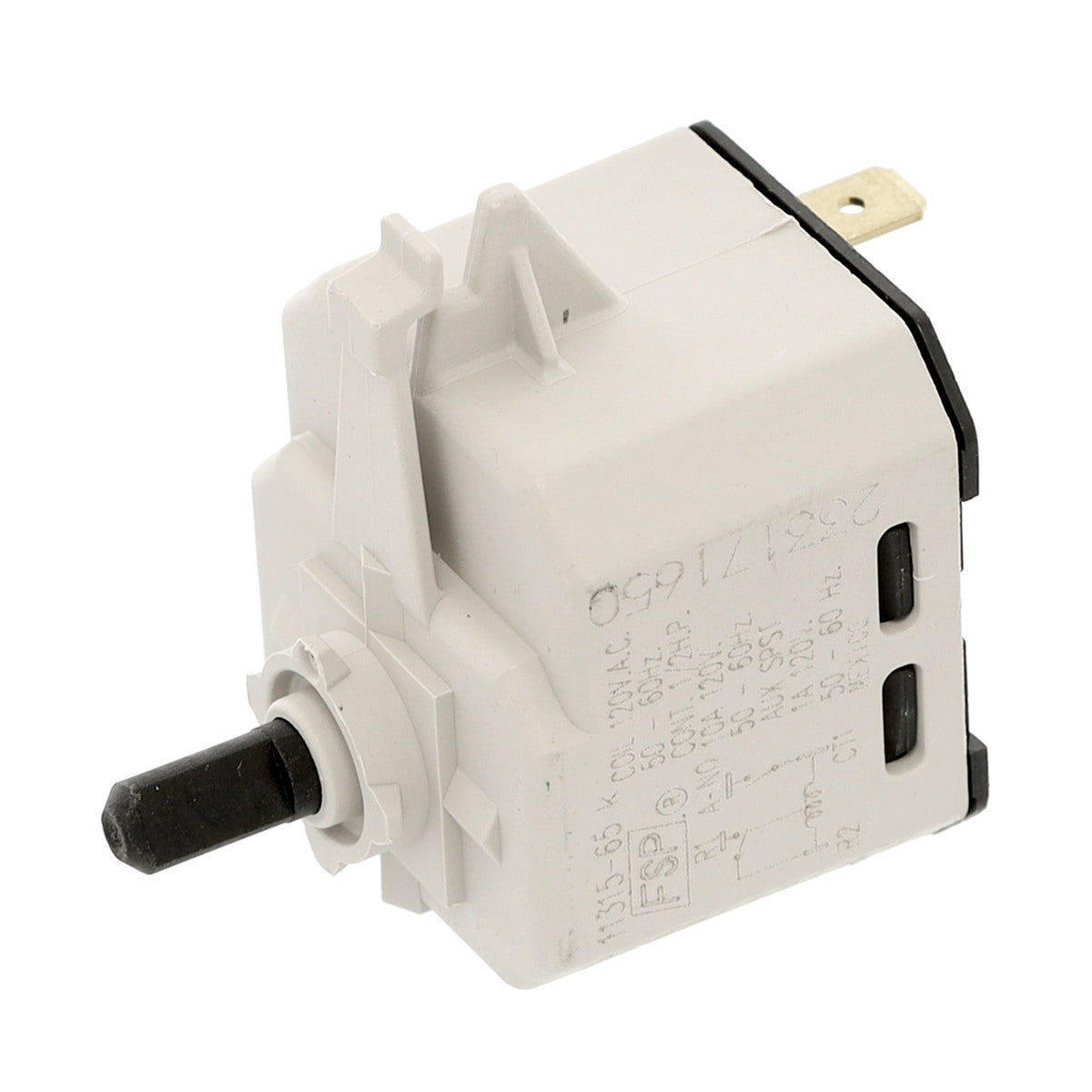 Interrupteur à bouton-poussoir WPW10446920 pour sèche-linge Whirlpool