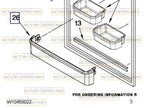 Bande de finition de porte de réfrigérateur transparente Whirlpool WPW10468559