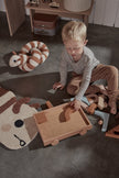 Wooden Rainbow Wagon with Blocks - Nature