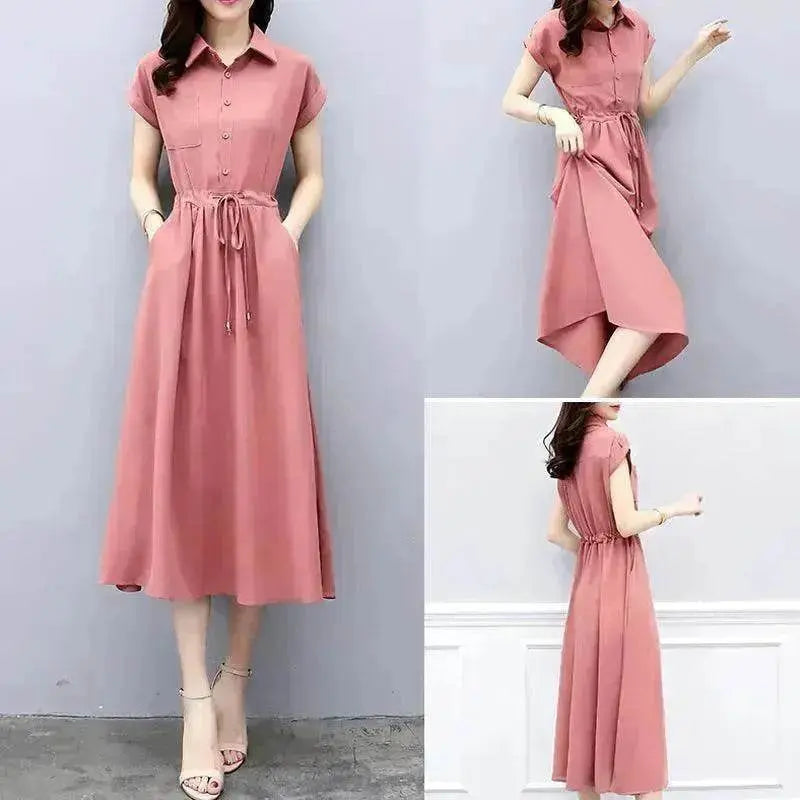 Waist-tight Slimming Elegant Casual Long Dress