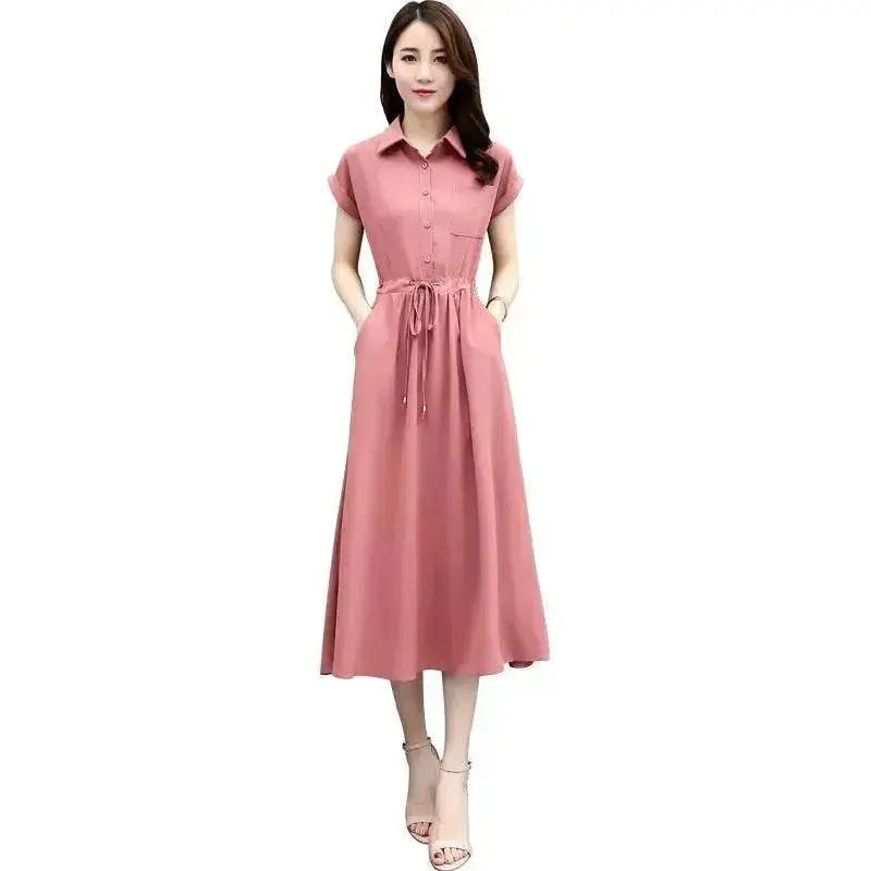 Waist-tight Slimming Elegant Casual Long Dress