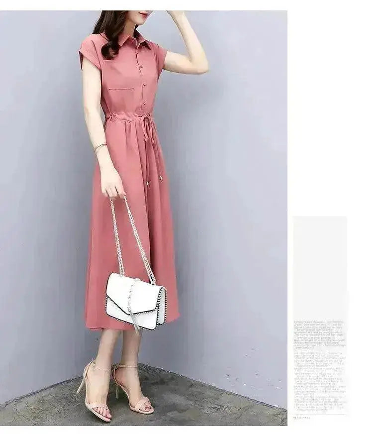 Waist-tight Slimming Elegant Casual Long Dress