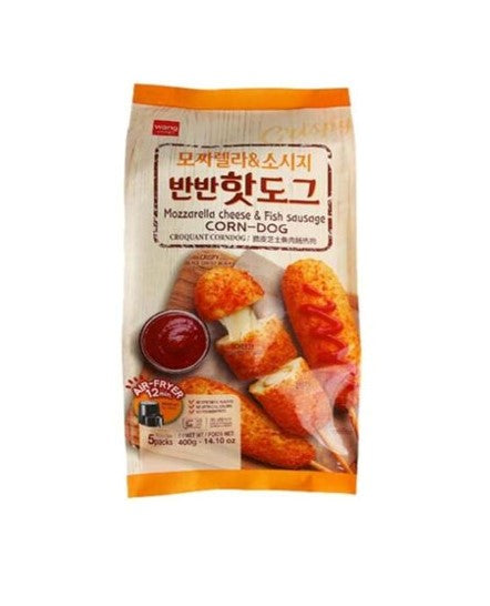 FZN: Wang Mozzarella Cheese & Fish Sausage Corn Dog (400G)