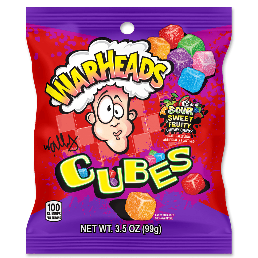 Warheads Sour Chewy Cubes (3.5oz Bag)