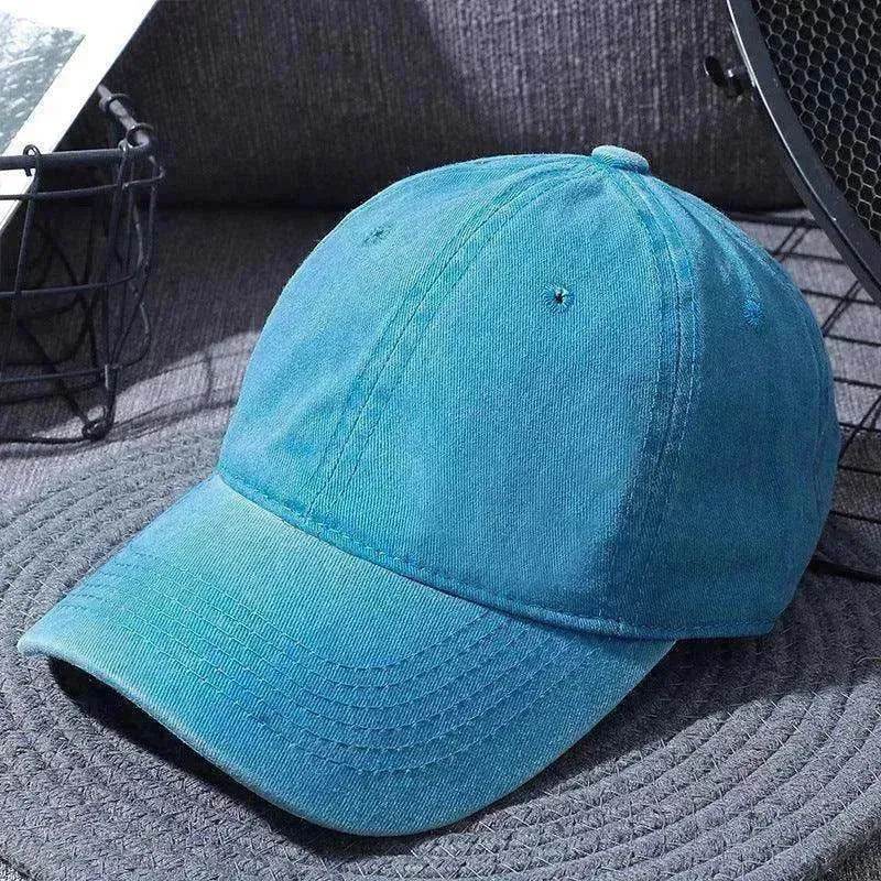Washed Baseball Caps For Men And Women Outdoor Distressed Sun Hats Simple Caps