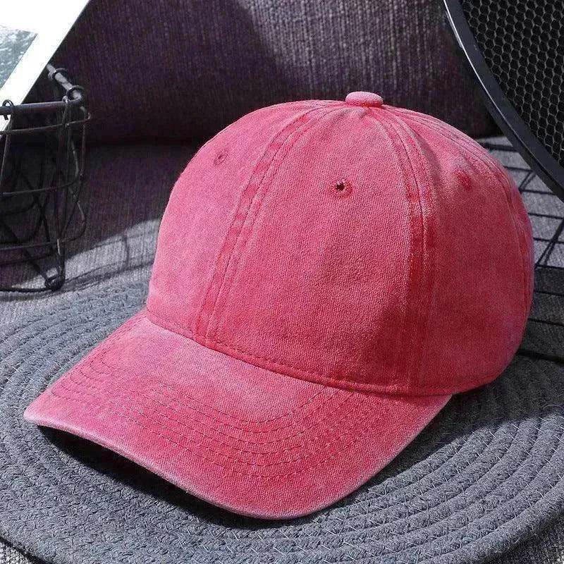 Washed Baseball Caps For Men And Women Outdoor Distressed Sun Hats Simple Caps