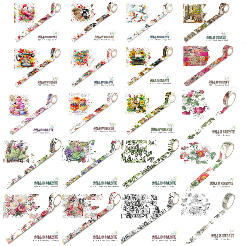 AALL and Create - Washi Tape - Flamingo Go Go