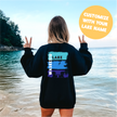 Custom Lake Silhouette Personalized Sweatshirt | Summer Apparel