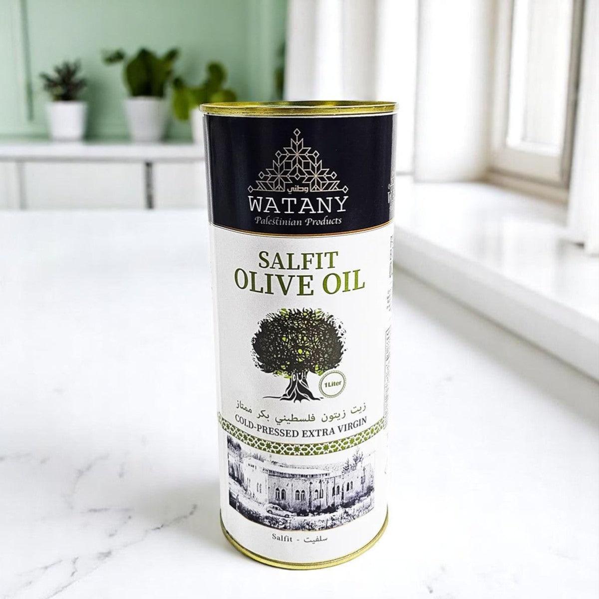 Salfit Palestinian Olive Oil – Premium Extra Virgin Olive Oil (1 L & 16 L Metal Tins)