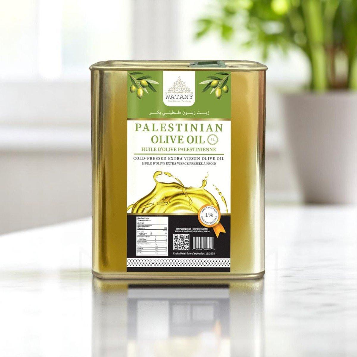 Al Quds Palestinian Olive Oil – Premium Extra Virgin Olive Oil (750 ml, 1 L & 16 L Options)