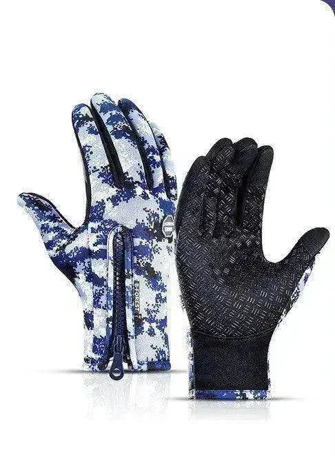 Waterproof Touch Screen Polar Fleece Motorcycle Riding Gloves