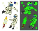 Waterproof kids aerospace luminous tattoo stickers