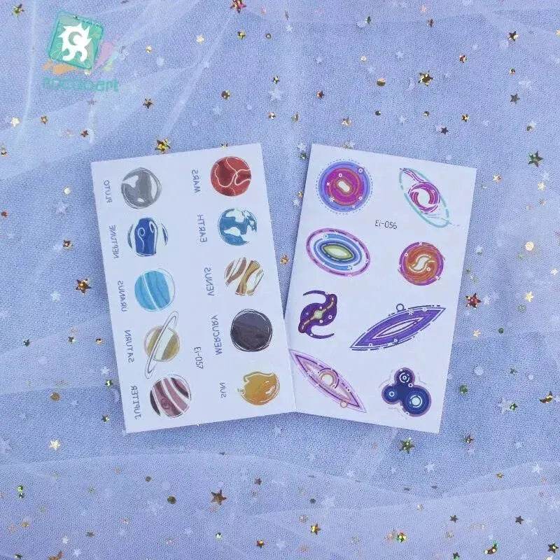 Waterproof kids aerospace luminous tattoo stickers