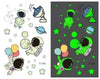Waterproof kids aerospace luminous tattoo stickers