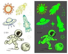 Waterproof kids aerospace luminous tattoo stickers