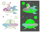 Waterproof kids aerospace luminous tattoo stickers