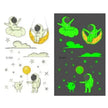 Waterproof kids aerospace luminous tattoo stickers
