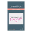 You Make Me Happy Press Plate from the BetterPress Collection