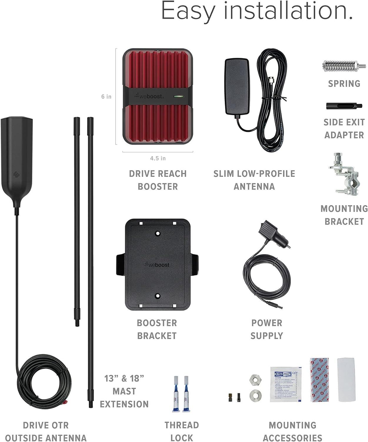 WeBoost - Drive Reach OTR Cellular Signal Booster Kit (652154)