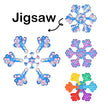 Jigsaw Snowflake popper puzzle fidget