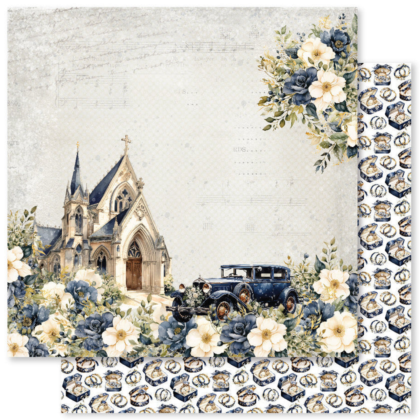 Wedding Blooms B 12x12 Paper (12pc Bulk Pack) 31707