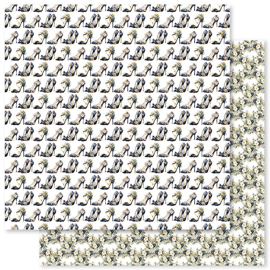 Wedding Blooms Basics E 12x12 Paper (12pc Bulk Pack) 31740