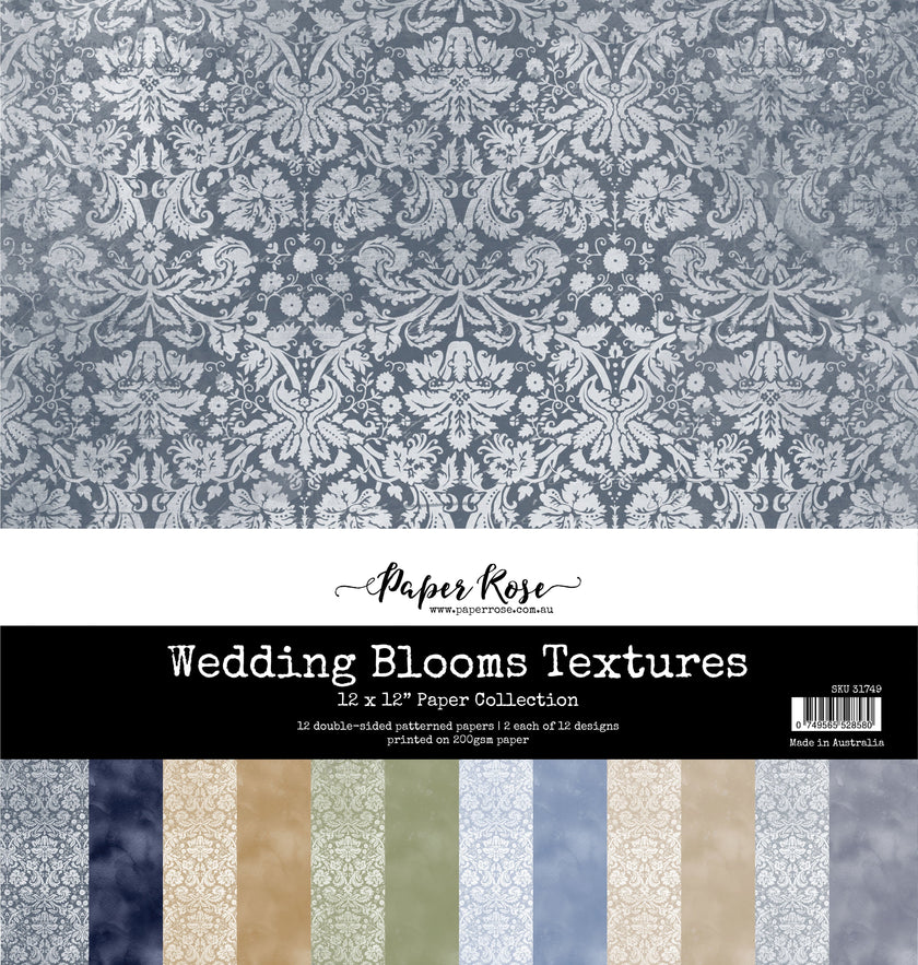 Wedding Blooms Textures 12x12 Paper Collection 31749