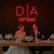 Wedding Initials Custom Neon Sign V3