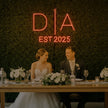 Wedding Initials Custom Neon Sign V3
