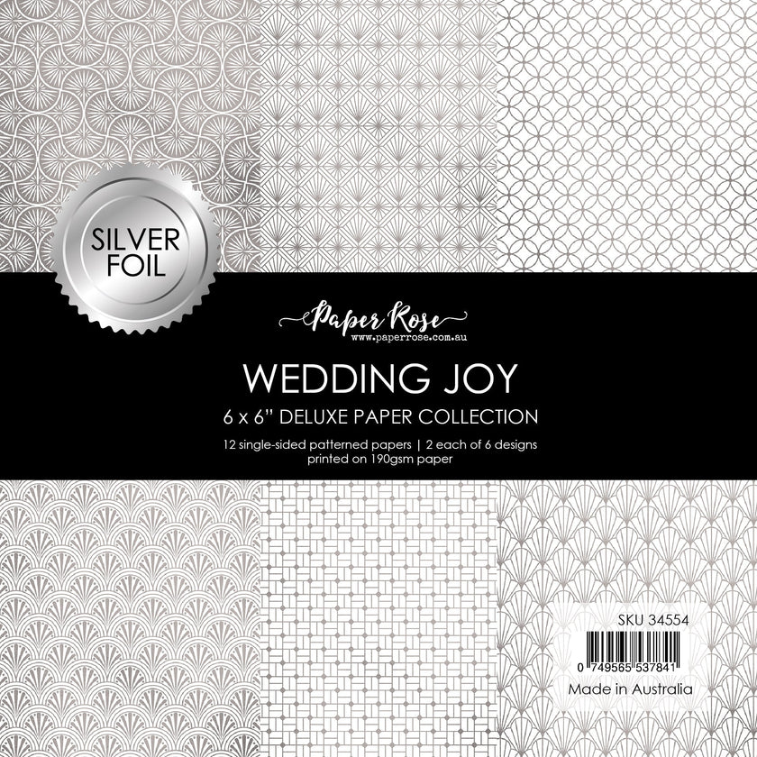 Wedding Joy Foil Silver 6x6 Paper Collection 34554