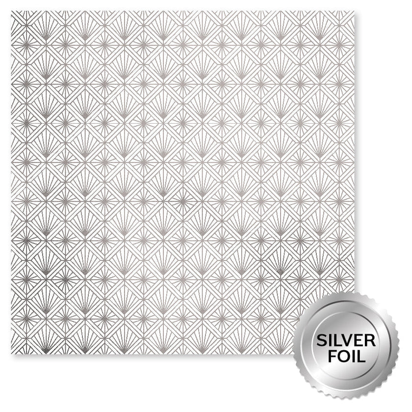 Wedding Joy Foil Silver 12x12 Paper Collection 34533
