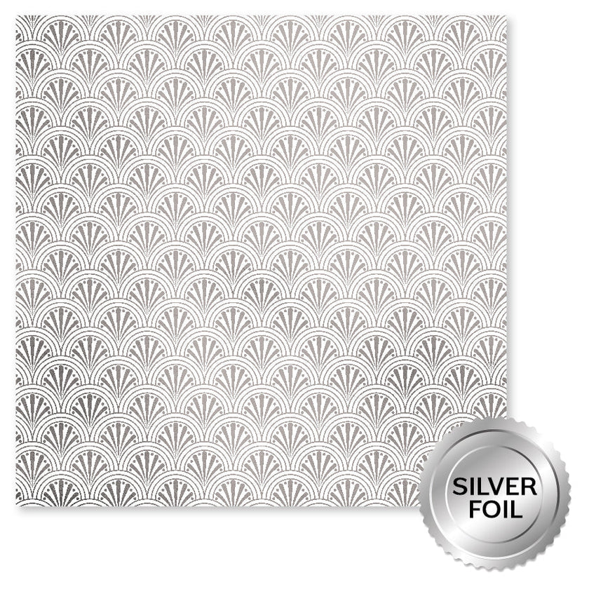 Wedding Joy Foil Silver 12x12 Paper Collection 34533