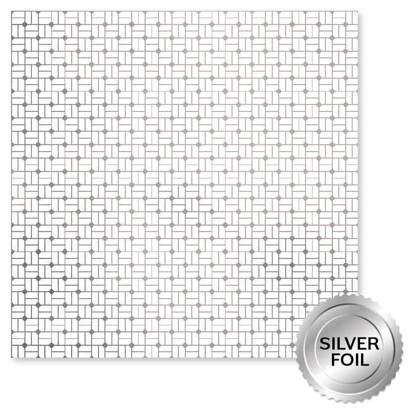 Wedding Joy Foil Silver 12x12 Paper Collection 34533
