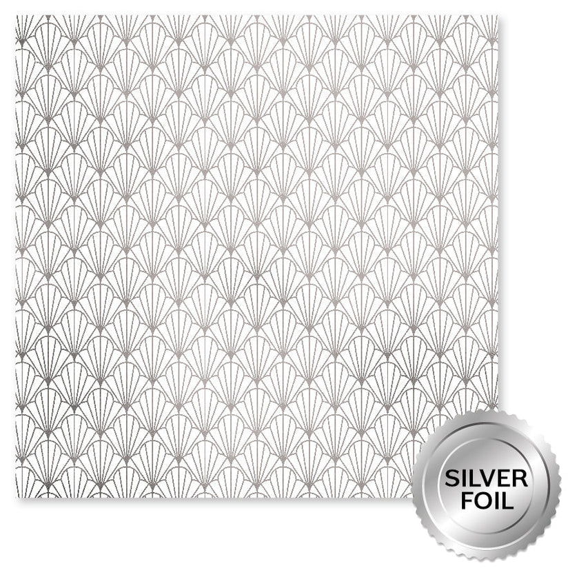 Wedding Joy Foil Silver 12x12 Paper Collection 34533