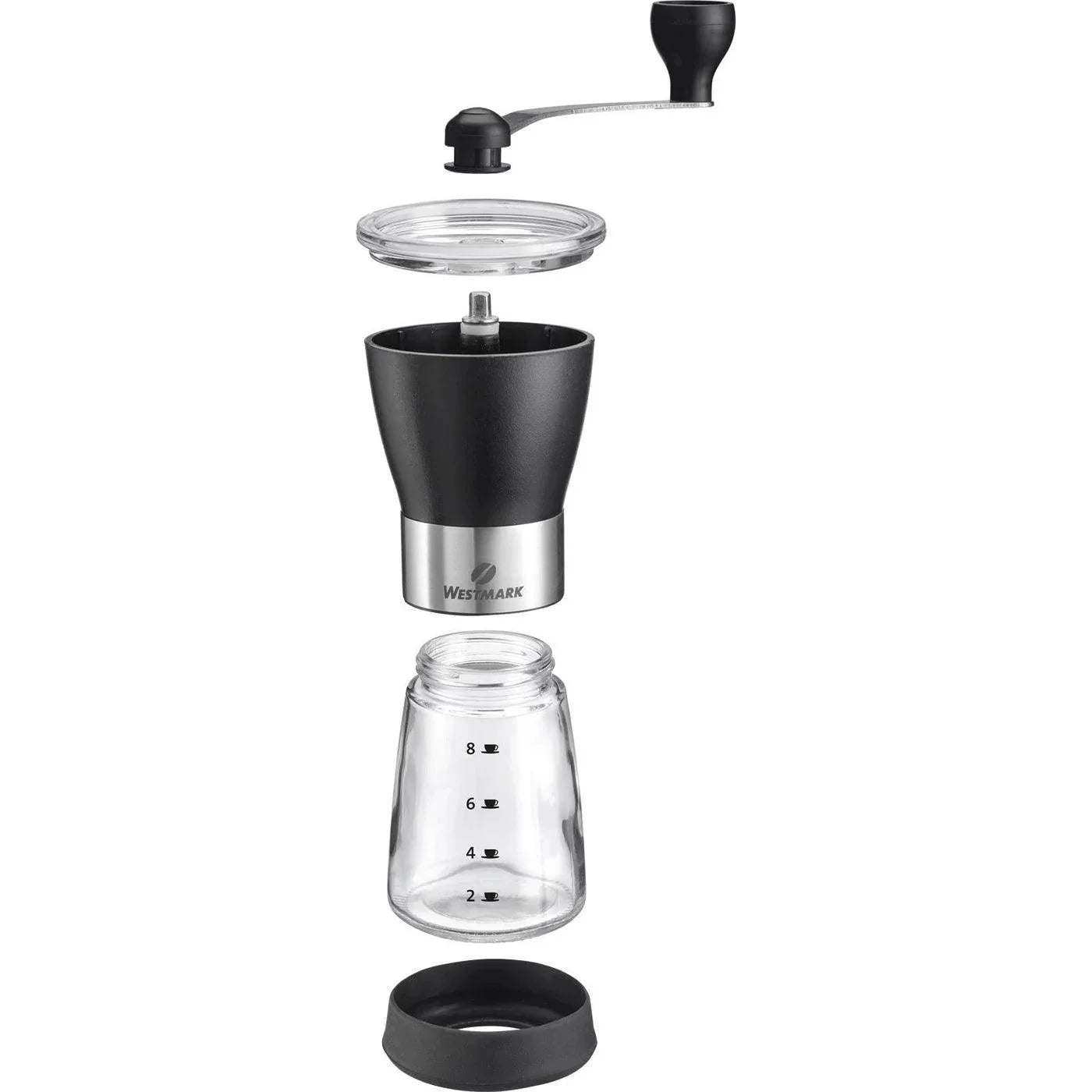 Westmark - Coffee Mill Manual SS/Glass w/ceramic grinder