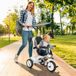 Qaba 4-in-1 Convertible Kids Tricycle with Removable Handlebar and Canopy White