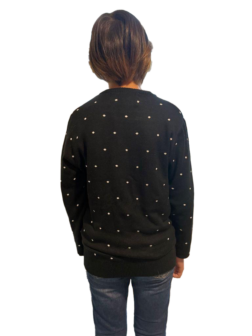 Pull en laine à carreaux pour garçon