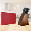 HAGAKURE SIX | Essential 6 pcs Knife set | 4 Knives, 1 Shears with Wood Block