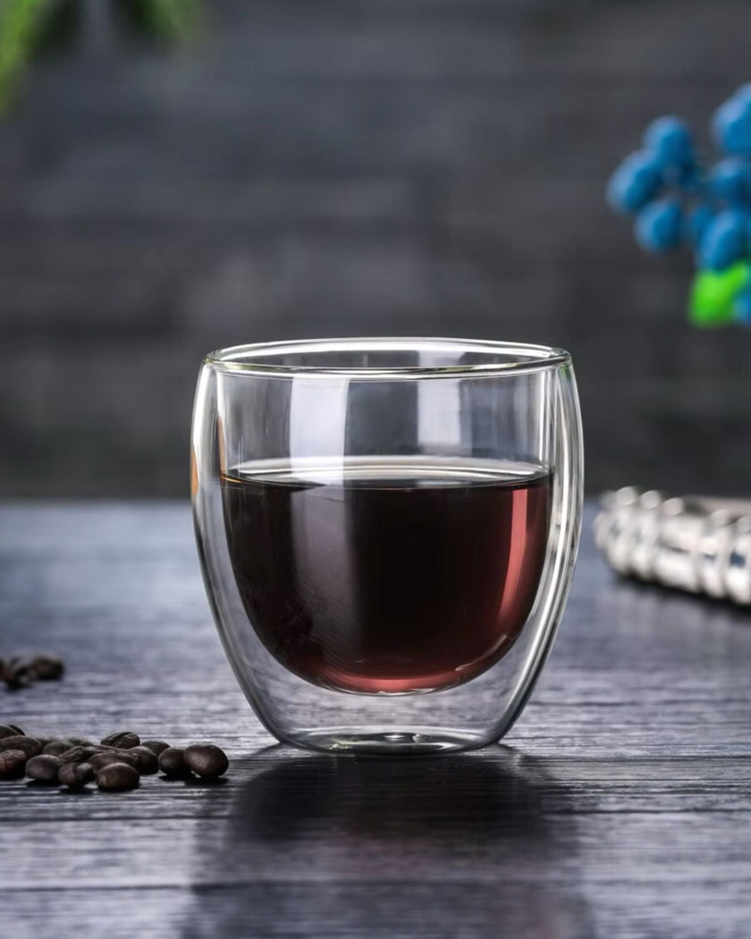 Double Walled Borosilicate Cup 8.35 oz - IKIDO - 1Piece