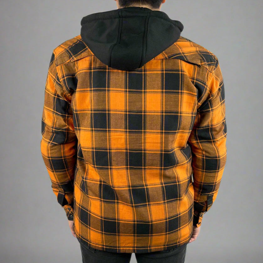 Men’s Armored Shirt with Removable Hoodie