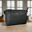 Derek Alexander Zip Top Leather Crossbody Bag